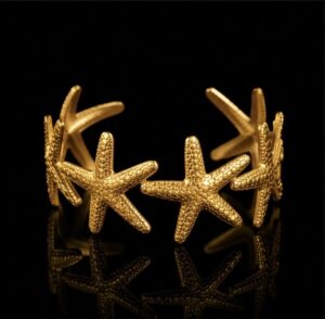 Star Shaped Bracelet 18K Gold Plated Stainless Steel
